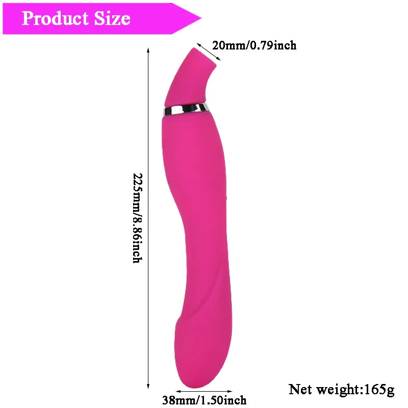 Nipple Clit Sucking Vibrator AV Magic Vibrating Masturbation Vagina Massage Climax Fetish Suction Vibrator Sex Toys for Women