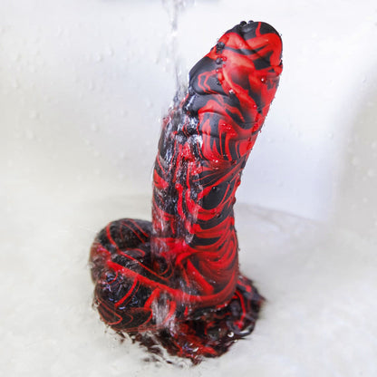 Couple's World Mixed Color Alien Dinosaur Scales Simulation Dildo Women's Liquid Silicone Dildo Sexy Masturbator