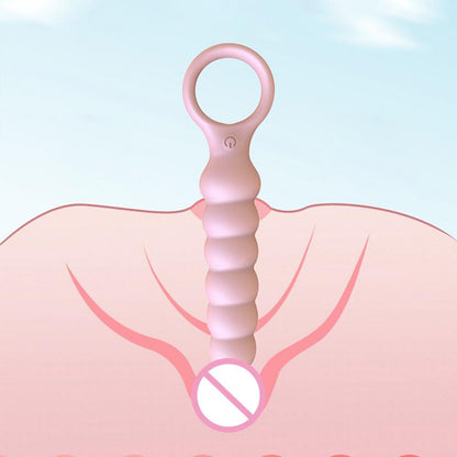 OLO Anal Plug Skin-friendly Smooth Universal 10-Frequency Vibration Silicone Female Prostate Massager Anal Beads Couple Sex Toys