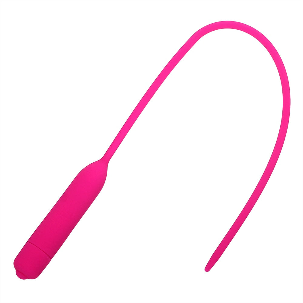 OLO Catheters Vibrator 5.5mm Penis Plug Sex Sounds Silicone Urethral Dilators Masturbator Sex Toys for Men