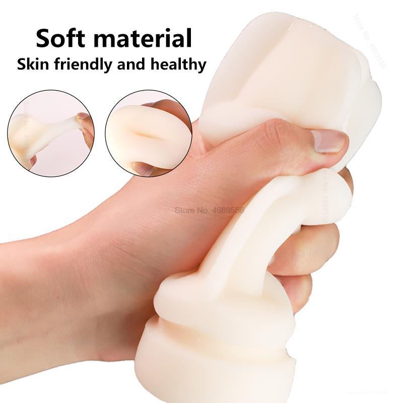 Silicone Doll Oral Sex Masturbation Cup for Men, Soft Masturbator Sexy Toy Pocket Pussy for Male Adult Goods 18+