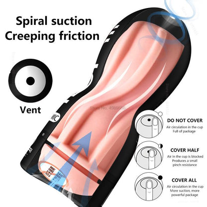 Silicone Doll Oral Sex Masturbation Cup for Men, Soft Masturbator Sexy Toy Pocket Pussy for Male Adult Goods 18+