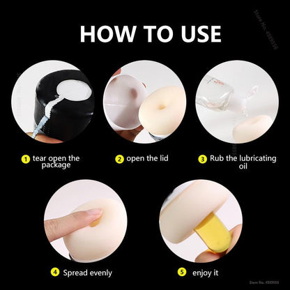 Silicone Doll Oral Sex Masturbation Cup for Men, Soft Masturbator Sexy Toy Pocket Pussy for Male Adult Goods 18+