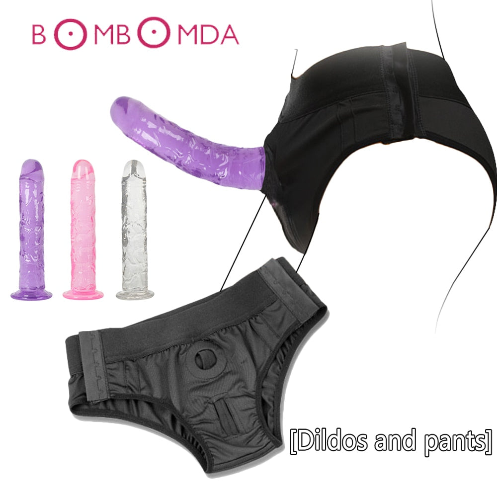 Panties Toy Dildo Panties Outdoor Vibrator Erotic Toys Wearable for Lesbian Adult Sex Toys Strap-on Penis Dildos for Women