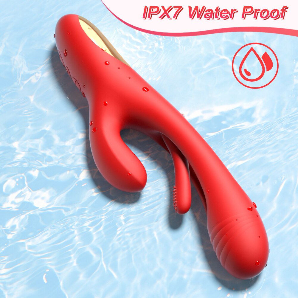 Rabbit Patting Vibrator Clitoris Stimulator Massager for Women, Powerful G-Spot Vibrating Female Sex Toy, Masturbator, Adult Product