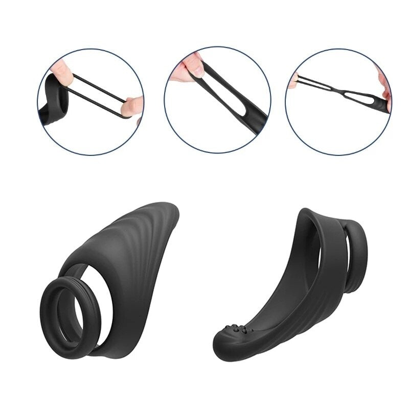 Penile ring, men's ring, couple's ring, delay ejaculation ring, scrotum tie, sex lock ring, sex toy for men, erection, prostate massager