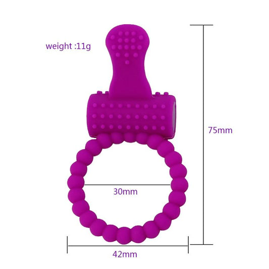 Penis Ring Cock Intense Clit Stimulation Silicone Tongue Vibrator Sex Fidget Toys for Couples Adults Products Delay Ejaculation