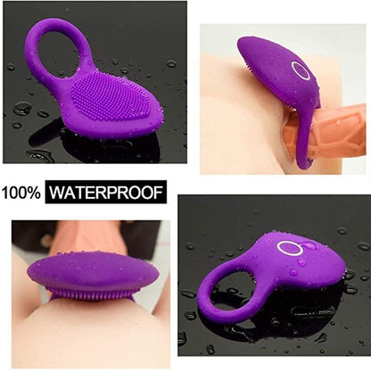 Penis Ring Vibrating Clitoris Stimulator G Spot Sex Toys for Couples Vibro Delay Lick Vagina Orgasm Lock Fine Sleeve Vibrator