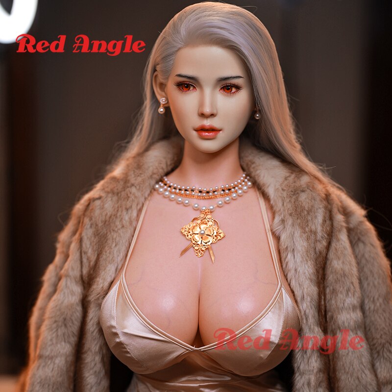 Red corner silicone doll, full hair implant, platinum silicone, big breast love doll, pussy, anal, anime toy for men