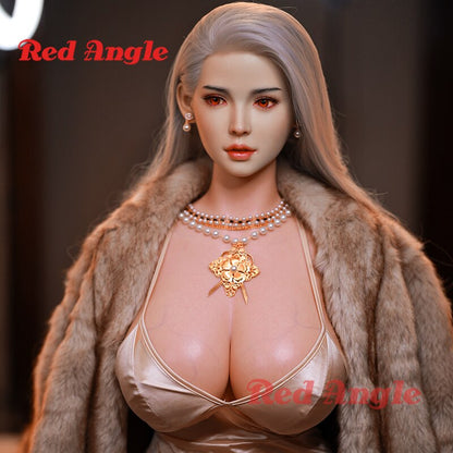 Red corner silicone doll, full hair implant, platinum silicone, big breast love doll, pussy, anal, anime toy for men