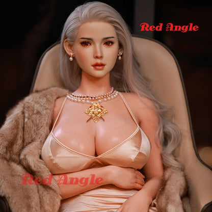 Red corner silicone doll, full hair implant, platinum silicone, big breast love doll, pussy, anal, anime toy for men