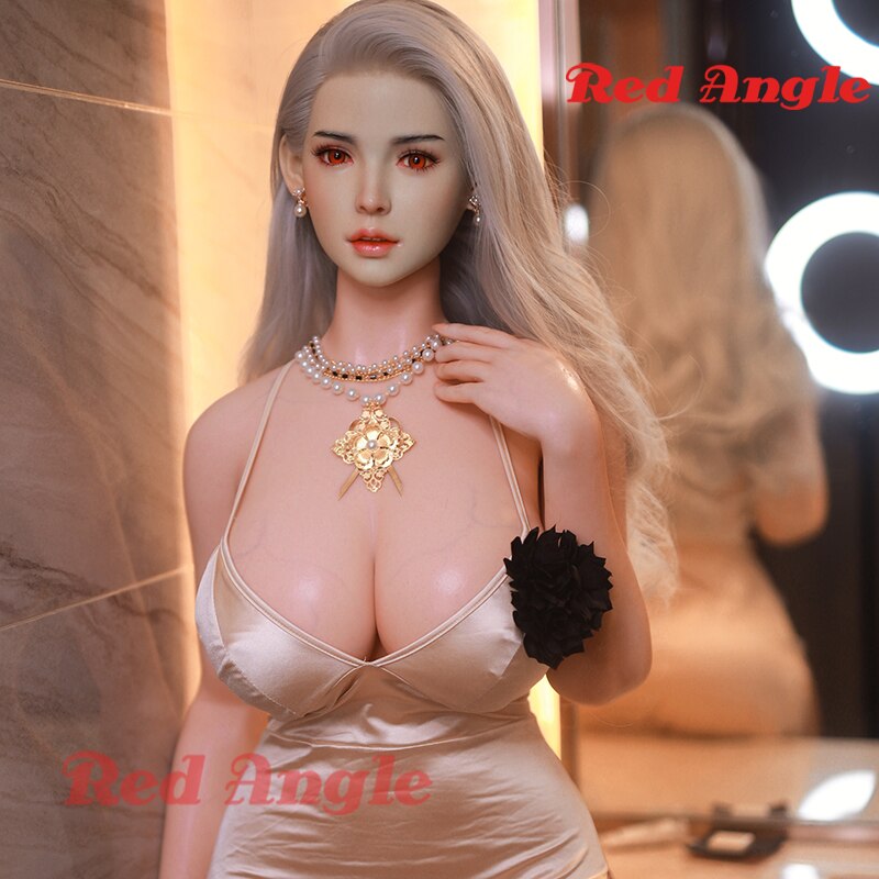 Red corner silicone doll, full hair implant, platinum silicone, big breast love doll, pussy, anal, anime toy for men