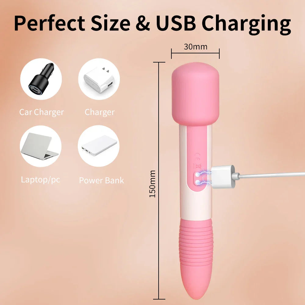 Powerful Bullet Vibrator, App Bluetooth Control, Clitoral G-Spot Stimulation Massager, Mini Anal Pussy Stimulator Sex Toy for Women