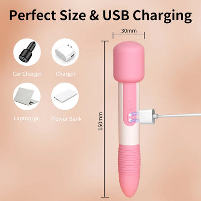 Powerful Bullet Vibrator, App Bluetooth Control, Clitoral G-Spot Stimulation Massager, Mini Anal Pussy Stimulator Sex Toy for Women