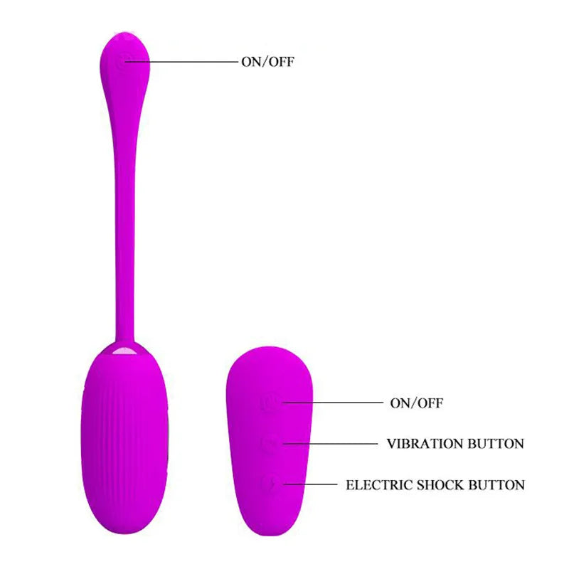 Pretty Love Female Masturbator Electro Shock Pulse Vagina Vibrator G-spot Clitoral Stimulator Electric Kegel Sex Toy For Woman
