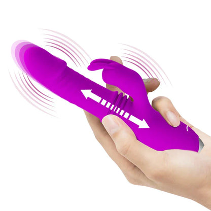 Pretty Love Thrusting Vibrators For Women Sex Toys 12-Speed Retractable Sex Machine Vagina G-Spot Masturbation Toys For Adults