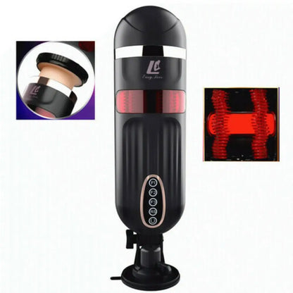 Propinkup 4D Squirm Thrusting Male Masturbation Cup Telescopic Heating Intelligent Adult Products Sex Toys for Men