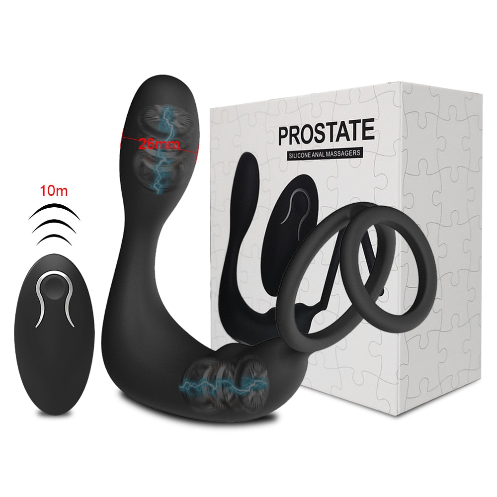 Male Prostate Massager, 9-Speed Motor Vibrators, Sex Toys for Men, Masturbator, Anal Butt Plug, Adult Product for Couples 18+