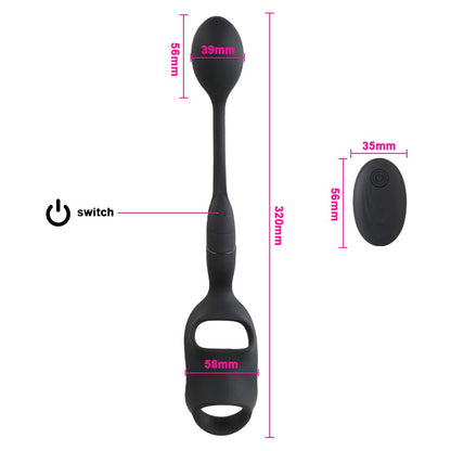 Prostate Massager Anal Plug Delay Ejaculation Ring Sex Toys for Men 10 Speed Male Prostate Stimulator Waterproof Butt Plug