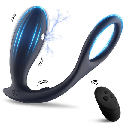 ไฟฟ้าช็อตชาย Prostate Massager ไร้สาย Anal Vibrator Dildo Vibrator Big Butt Plug Anal เกย์เซ็กซ์ทอยสำหรับผู้ชายผู้หญิง