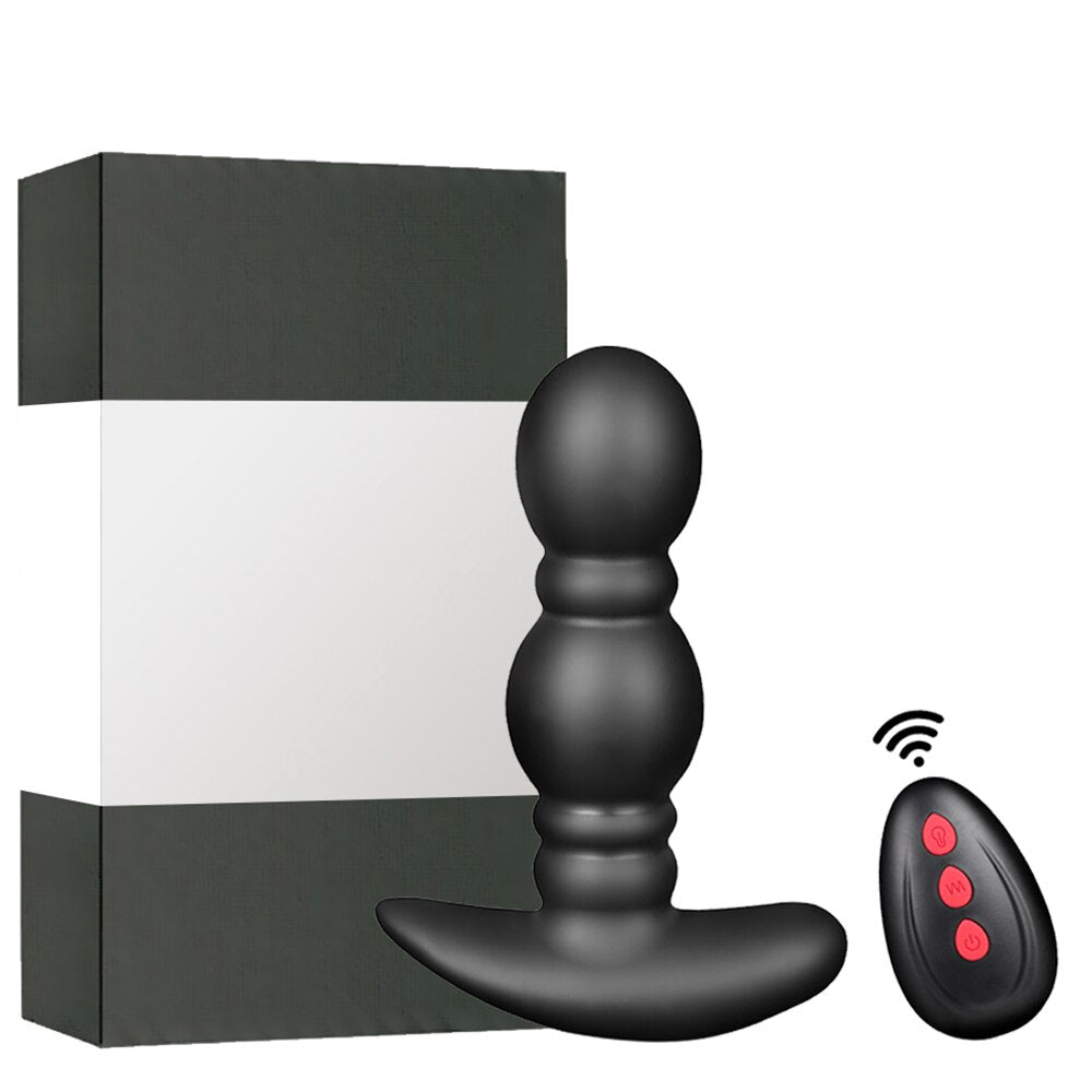 Wireless Remote Control Prostate Massager Inflatable Anal Plug Vibrating Butt Plug Anal Dilator Vibrator Sex Toy for Men