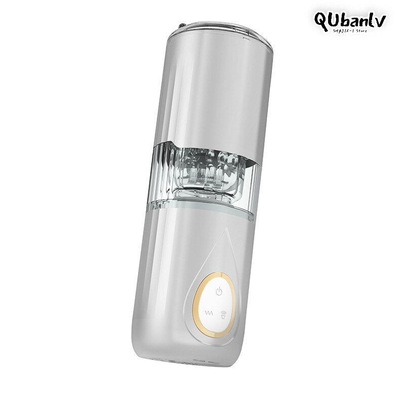 QUBANLV Automatic Piston Telescopic ช่องคลอดจริง Pussy ชาย Masturbator ความร้อนดูดเสียงปฏิสัมพันธ์เครื่องเพศของเล่นสำหรับผู้ชาย
