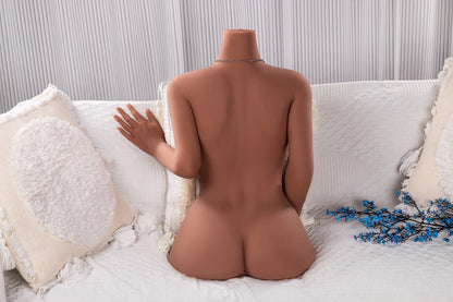Bangkok Stock - RIDMII Dickey TPE Tan Female Half Torso Sex Doll With Arms