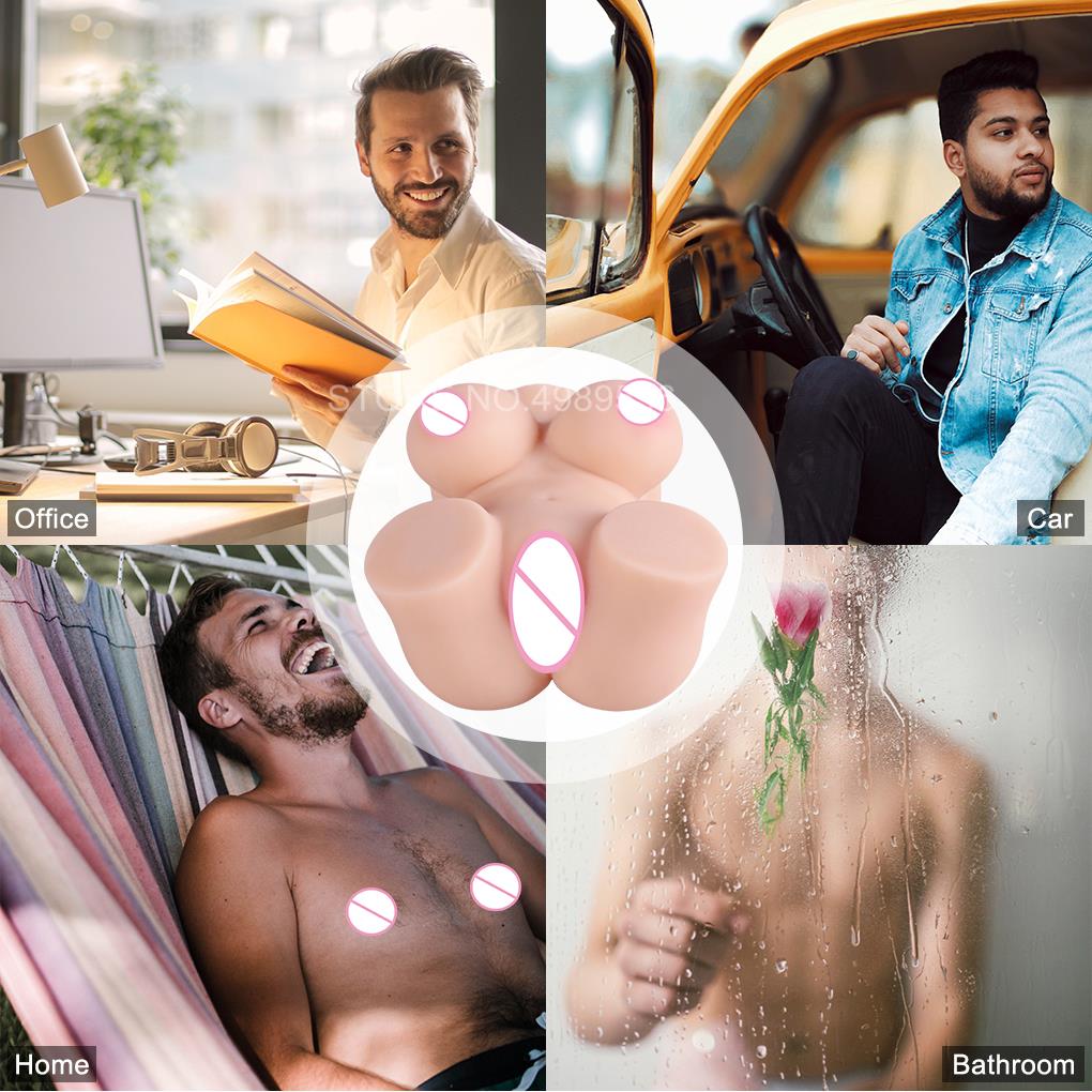 Real Soft Fake Torso Anus Vagina Male Masturbator Sex Toys for Men 18 Men Masterbater Artificial Vagina Anal SexDoll