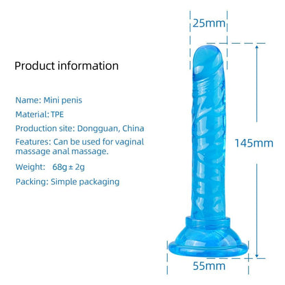 Realistic Dildo Vagina Anal Butt Plug Penis with Suction Cup, Non-Vibrating Sex Toys for Woman Masturbation Adult Toys