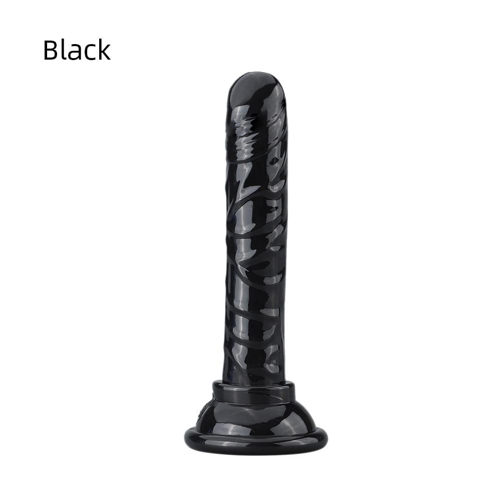 Realistic Dildo Vagina Anal Butt Plug Penis with Suction Cup, Non-Vibrating Sex Toys for Woman Masturbation Adult Toys