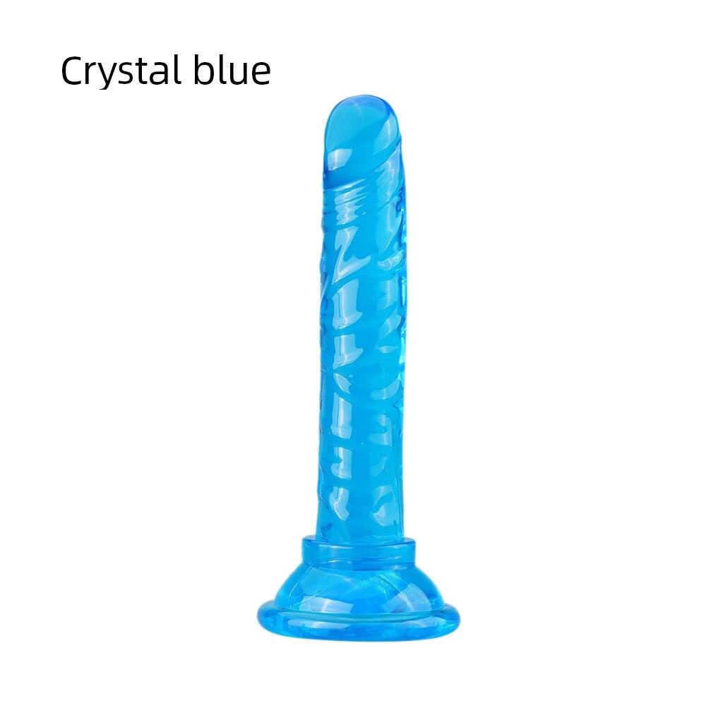 Realistic Dildo Vagina Anal Butt Plug Penis with Suction Cup, Non-Vibrating Sex Toys for Woman Masturbation Adult Toys