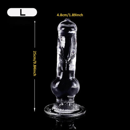 Realistic Dog Dildo Transparent Animal Clitoris Stimulator Strong Suction Cup Dildo Monster Huge Size Penis Adult Sex Toys