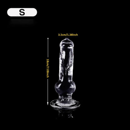 Realistic Dog Dildo Transparent Animal Clitoris Stimulator Strong Suction Cup Dildo Monster Huge Size Penis Adult Sex Toys