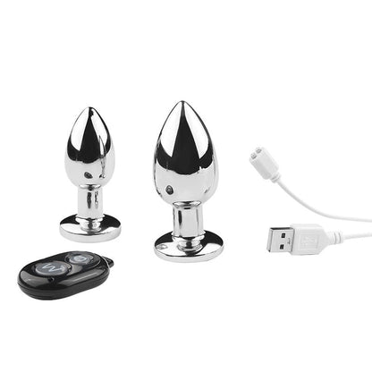 Remote Control Metal Anal Plug Vibrators Adult Vaginal Dilator Women Sex Toys Butt Plug SM Outdoor Play Anus Expansion Beads