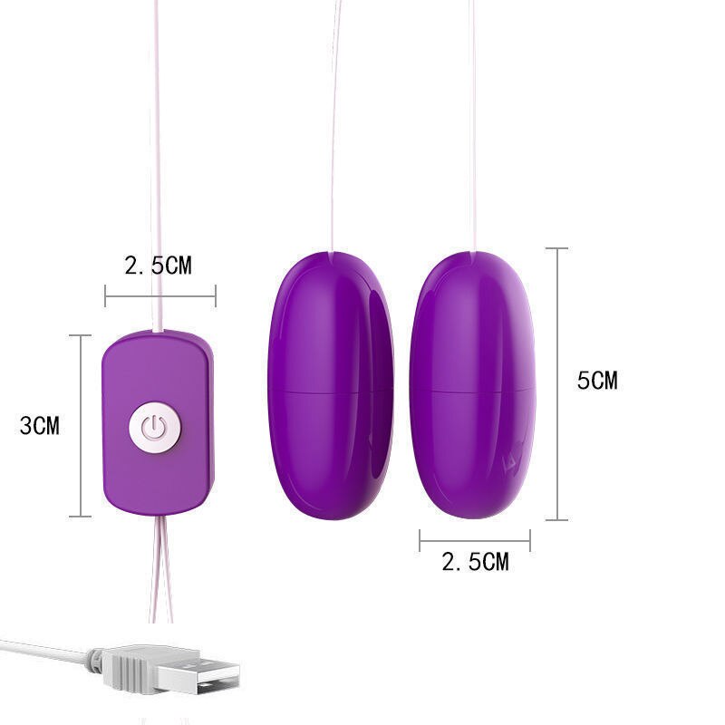 Remote Control Vibrating Egg Sex Toys for Women Clitoris Stimulator USB Charger Double Jump Egg Female Masturbation Sex Shop