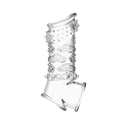 Reusable Penis Sleeve Soft Glans Penis Enlarger Extender Delay Ejaculation Cock Ring Sleeve Adult Toy for Adult Erotic Goods