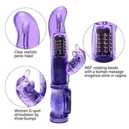 Rotating Dildo Anal Plug Rabbit Vibrators for Women Clitoral Vaginal Butt Massage Sex Toys Adult Erotic Machine Female Sex Toy Shop