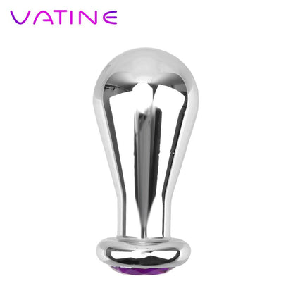 S/M/L Sex Toy for Men and Women, Bulb Anal Plugs, Metal Anus Dilator, Anal Beads, Butt Plug