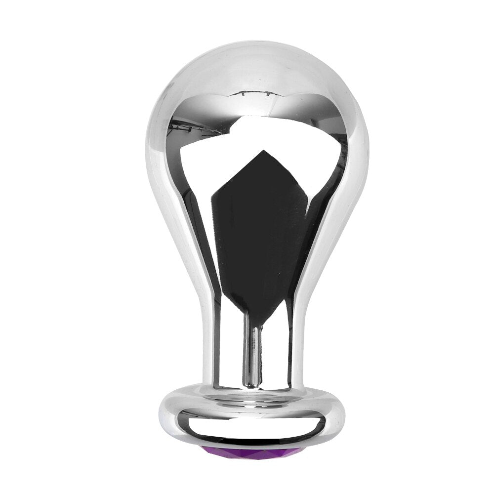 S/M/L Sex Toy for Men and Women, Bulb Anal Plugs, Metal Anus Dilator, Anal Beads, Butt Plug