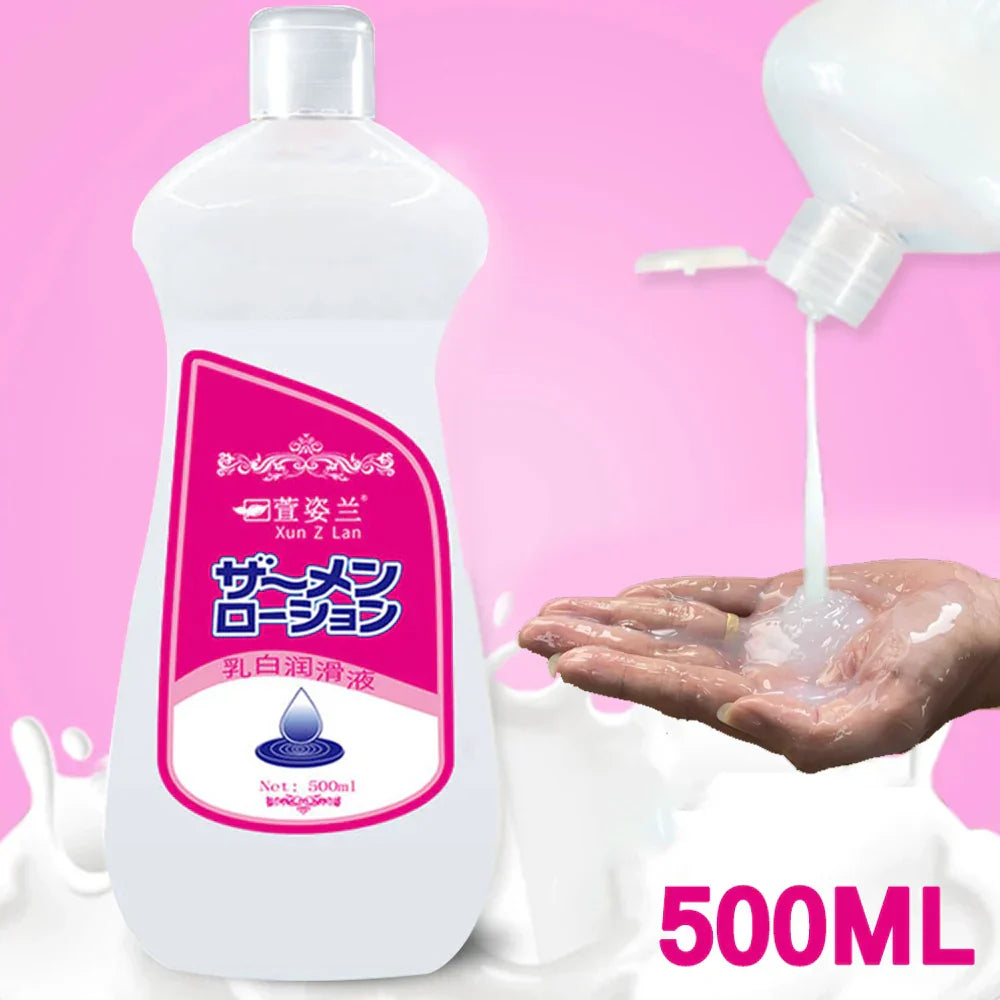 Lubricant for Men, Women, Sex Toys: Creamy, Viscous, Water-Based Oil. Lubricating Anal/Vaginal. Adult Imitation Semen. Sex Shop.