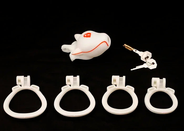 SM Silicone Puppy Male Chastity Cage Bondage Sex Toys CB Lock Discreet Chastity Cock Cage Adults for Men's Abstinence for Gay