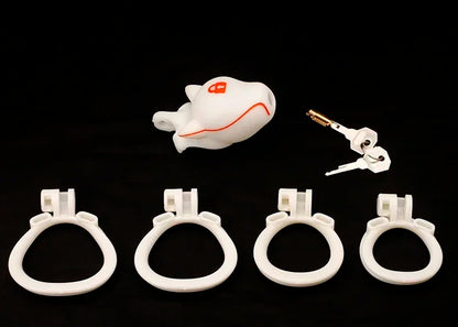 SM Silicone Puppy Male Chastity Cage Bondage Sex Toys CB Lock Discreet Chastity Cock Cage Adults for Men's Abstinence for Gay