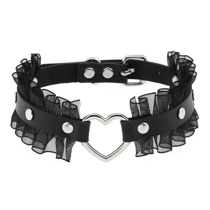 BDSM Different Style Fashion Punk Men Torques Necklace Gothic PU Leather Choker Collar Necklace Women Body Chain