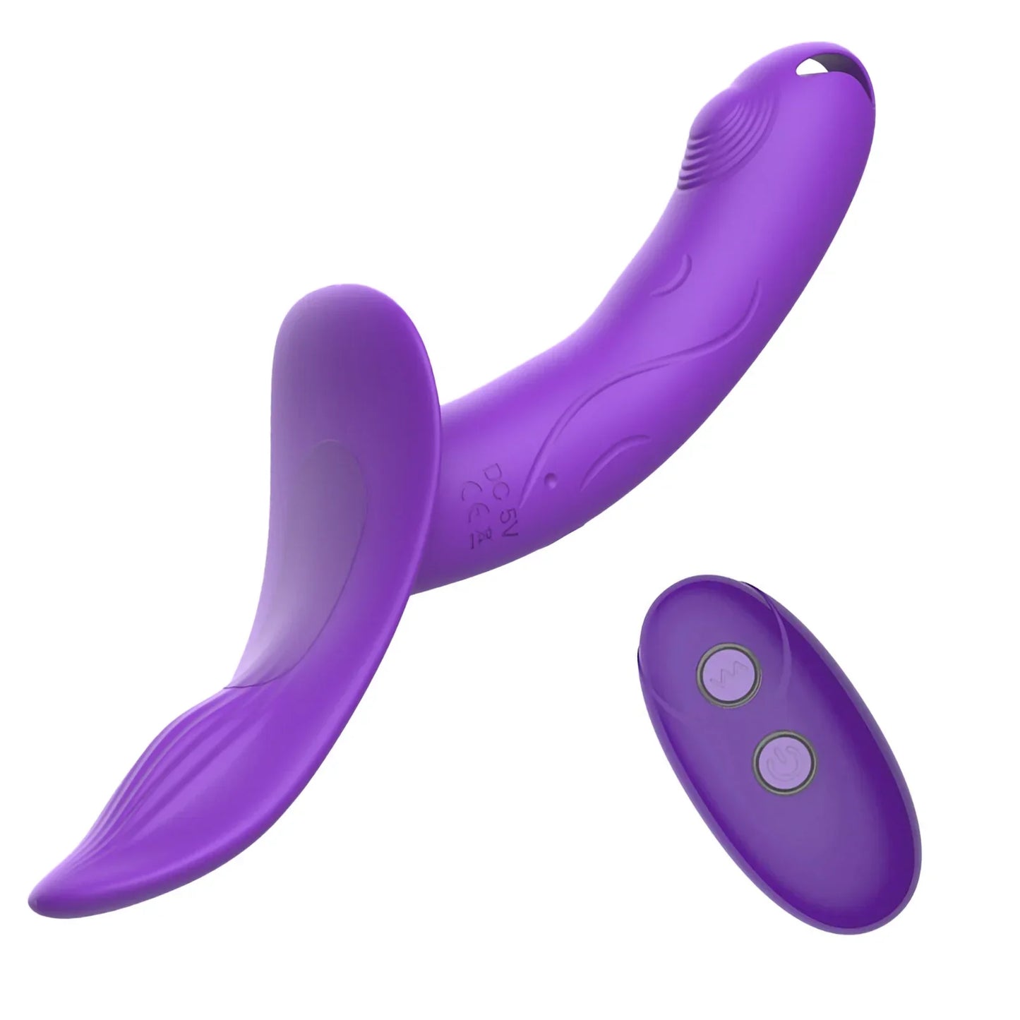 7 Speeds Wearable Double Vibrators For Women Lesbian Couples USB Rechargeable Strapless Strap-on Dildo Female Adults Sex Toys
