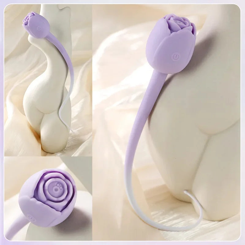 Rose Sucking Sex Toys Dildo Vibrator for Women 3-in-1 Thrusting G Spot Anal Vibrator Stimulator Female Vibrating Adult Toys