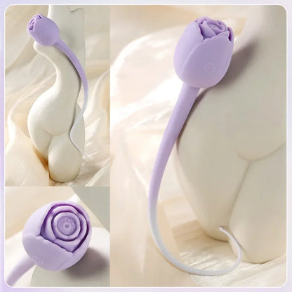 Rose Sucking Sex Toys Dildo Vibrator for Women 3-in-1 Thrusting G Spot Anal Vibrator Stimulator Female Vibrating Adult Toys