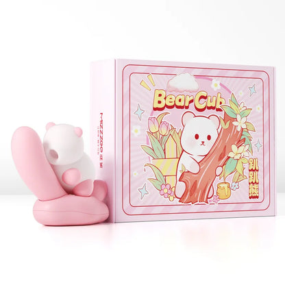 Bear Sucker Clitoris Sucking Vibrator, Female Clit Nipple Oral Vacuum Stimulator Massager, Adult Sex Toys for Women
