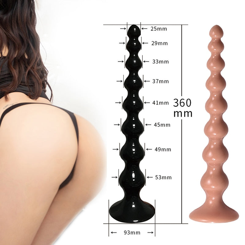 360mm Long Anal Plug 8 Beads Sex Toys for Women and Gays Anal Prostate Massager Masturbator Anal Bead Balls Butt Sex Product Toys