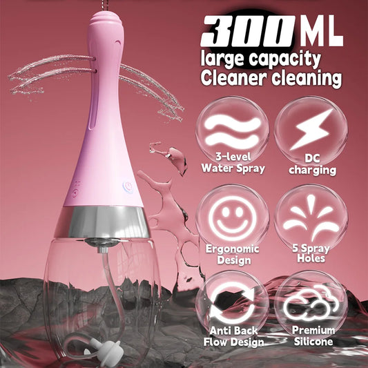 Enema Anal Douches Enema Bulb Silicone Nozzles Colon Cleanse Anti-Backflow Shower Douche Enema Kit Anal Cleansing Feminine Care