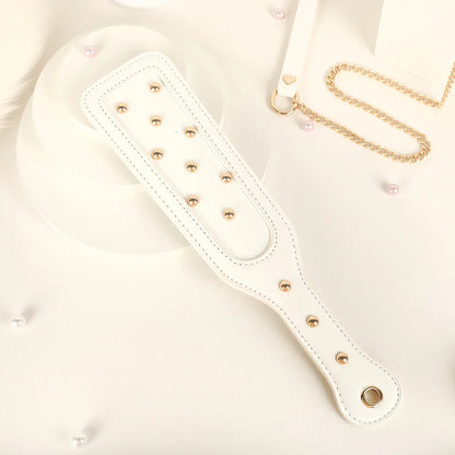 6 PCS BDSM Bondage Set White Maid Role Play Restraints Kit SM Fetish Toys Handcuff Slave Collar Blindfold for Couples Sex Games